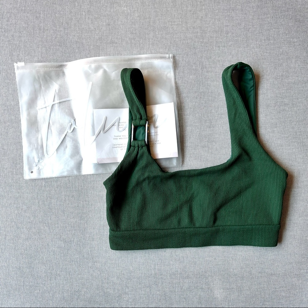 Toluca Swim Clara - Palm Hybrid Rib Swim Top